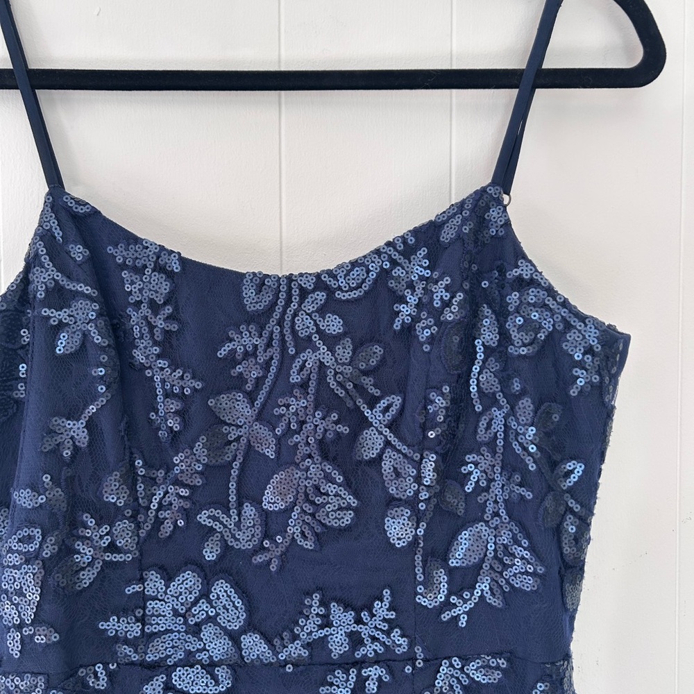 Dress the Population Navy Blue Sequin Wedding Dress